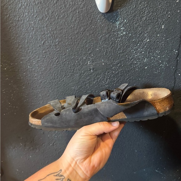 Tatami Dark Blue Strappy Sandals with Buckles Size 10 - Picture 3 of 8